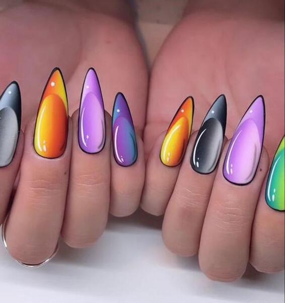 عکس کارتونی طراحی ناخن