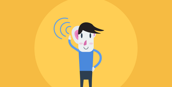 عکس کارتونی گوش دادن