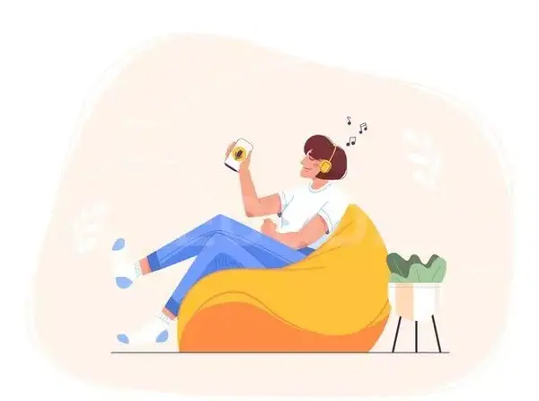 عکس کارتونی گوش دادن