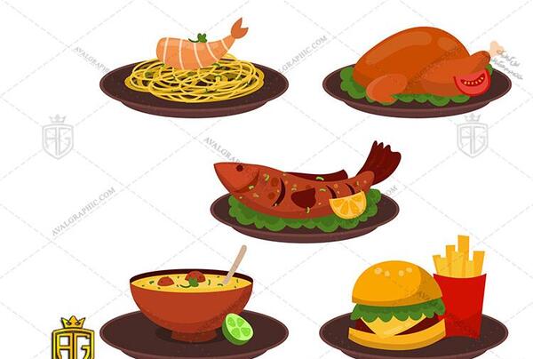 عکس کارتونی گوشت و مرغ