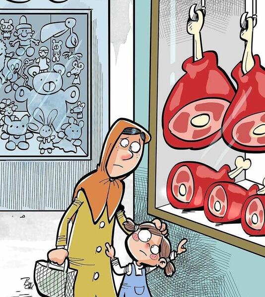عکس کارتونی گوشت مرغ
