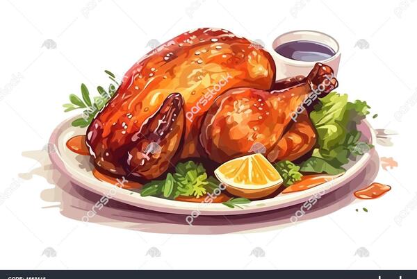 عکس کارتونی گوشت مرغ