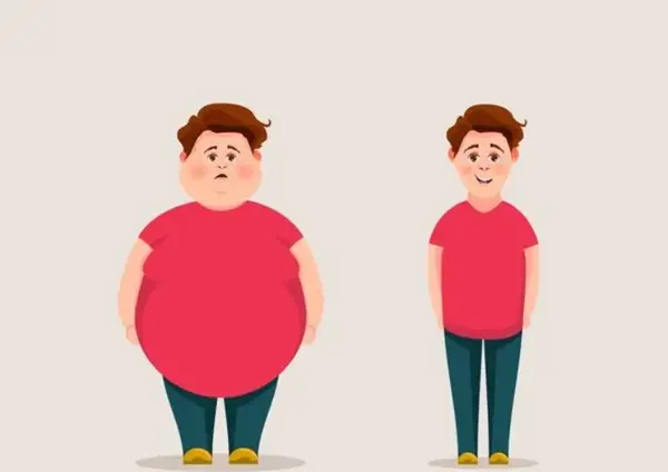 عکس چاق و لاغری کارتونی