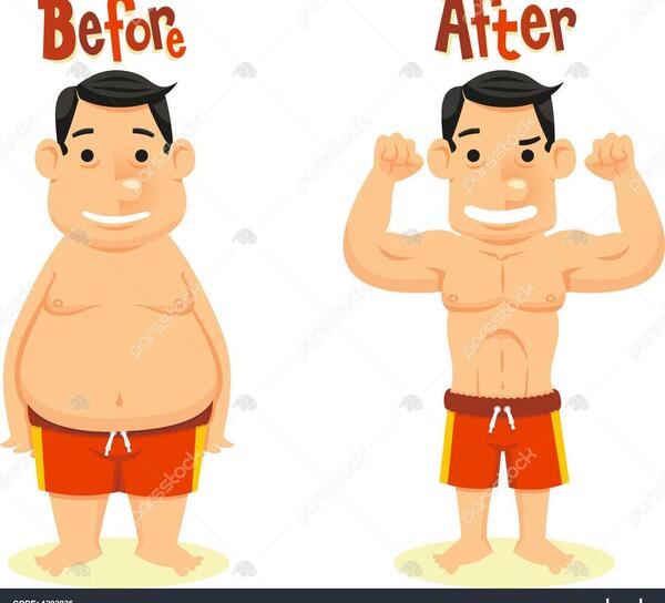 عکس چاق و لاغری کارتونی
