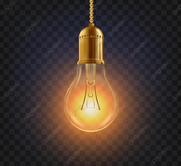 عکس کارتونی لامپ روشن
