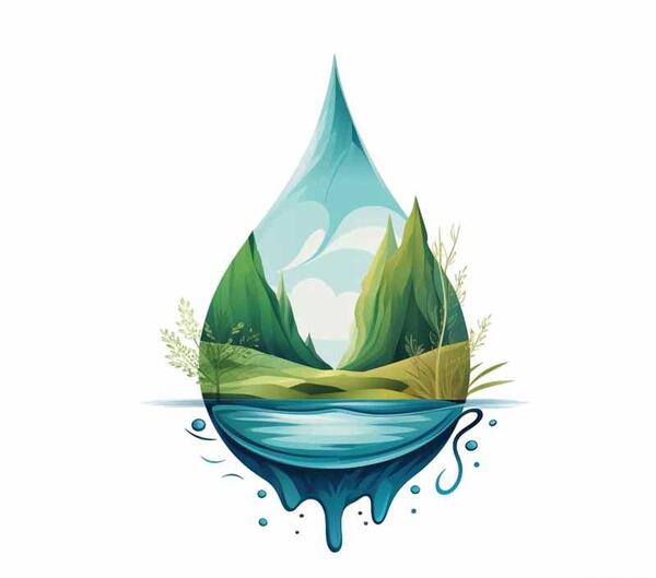 عکس کارتونی از قطره آب