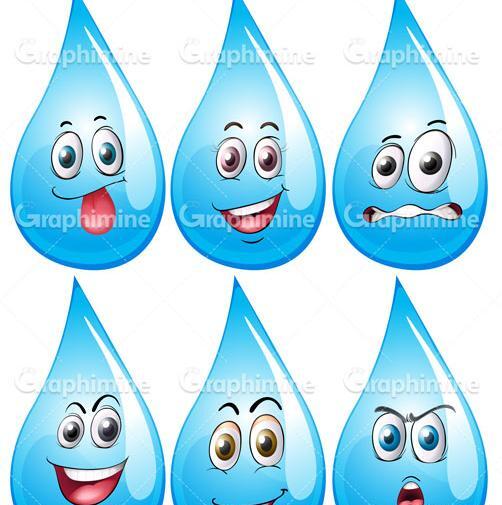 عکس قطره ی آب کارتونی