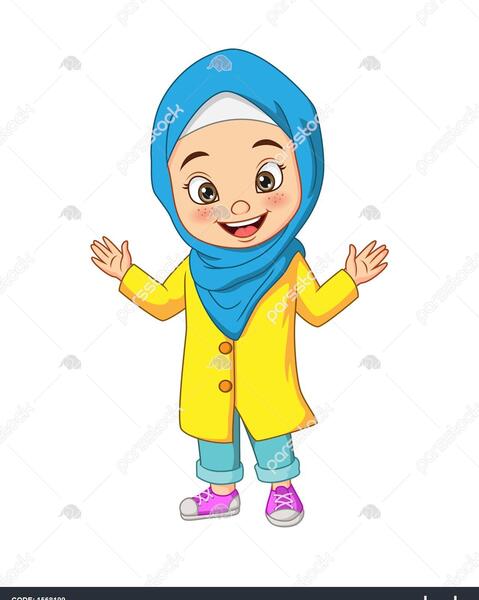 عکس دختر قرآنی کارتونی