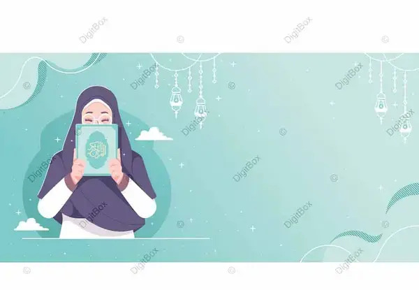 عکس دختر قرآنی کارتونی