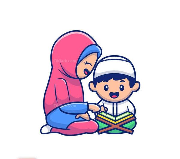 عکس دختر قرآنی کارتونی