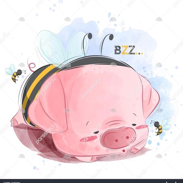 فانتزی عکس خوک کارتونی بامزه