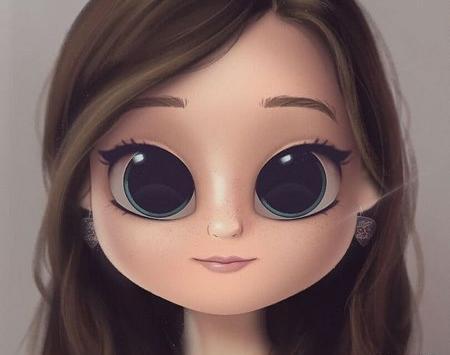عکس کارتونی عروسکی زیبا
