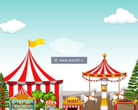 عکس کارتونی از شهربازی