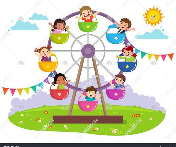 عکس کارتونی از شهربازی