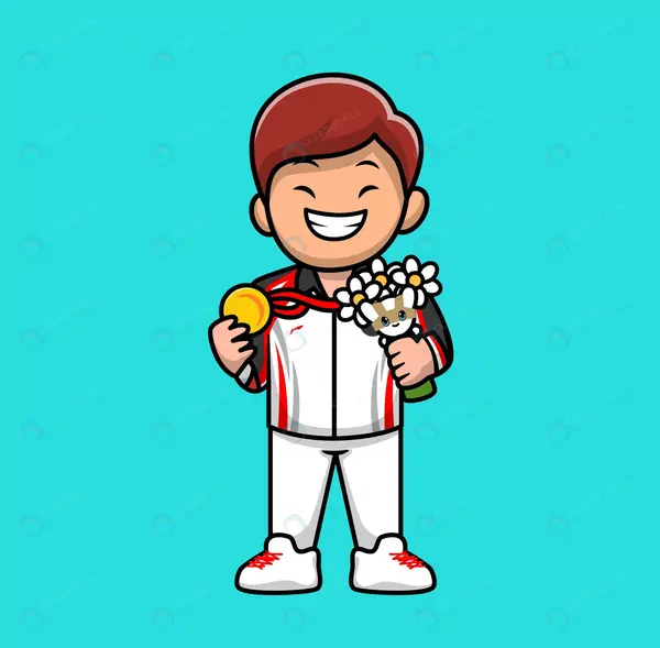 عکس مدال طلا کارتونی
