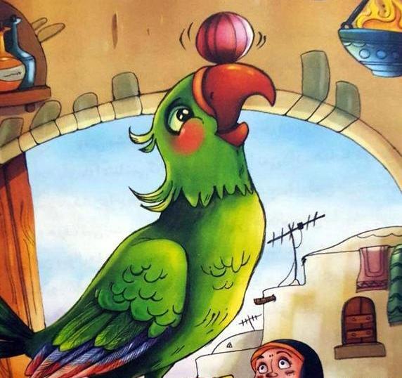 عکس کارتونی از طوطی