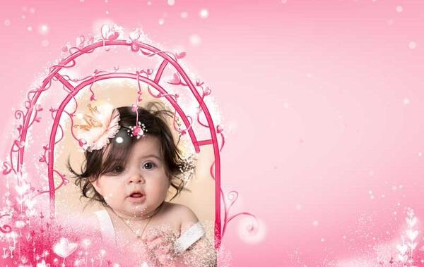 عکس کارتونی دخترانه صورتی