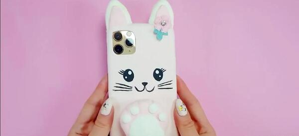 عکس گربه کارتونی صورتی