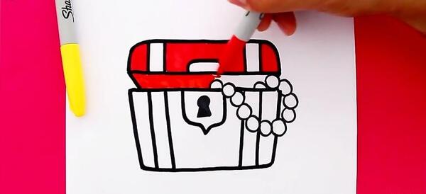 عکس صندوق گنج کارتونی