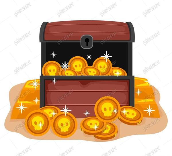 عکس صندوق گنج کارتونی