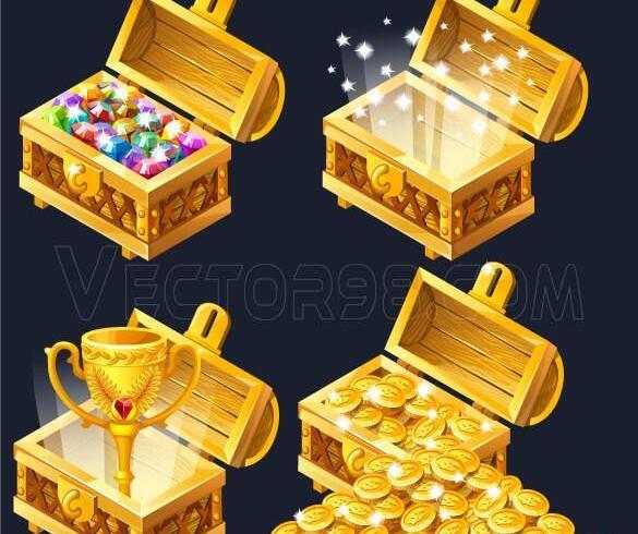 عکس صندوق گنج کارتونی
