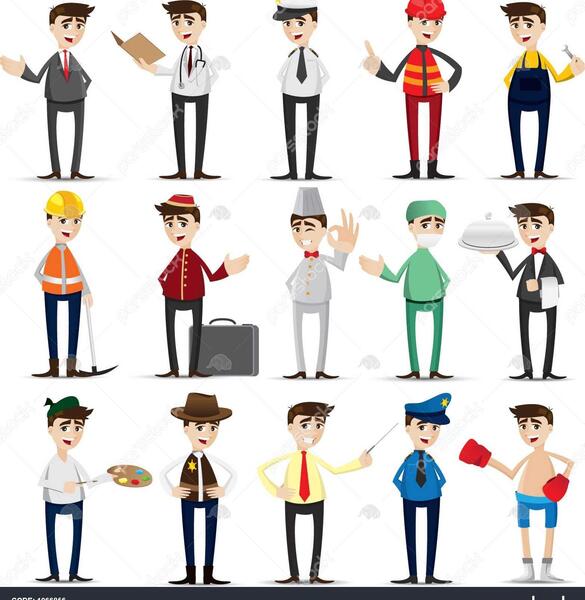 عکس شغل های کارتونی