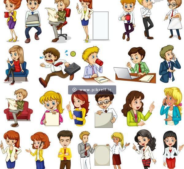 عکس شغل های مختلف کارتونی