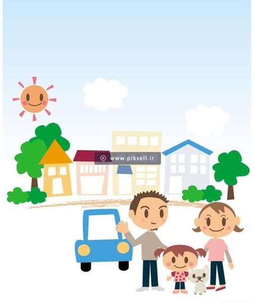 عکس کارتونی کودک شاد