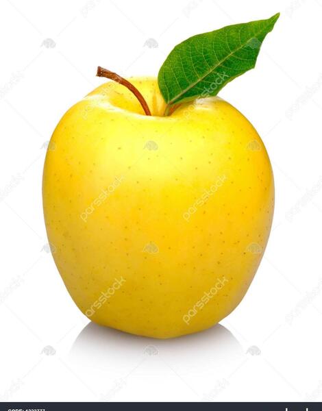 عکس سیب زرد کارتونی