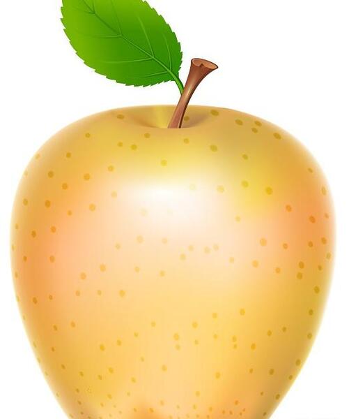 عکس سیب زرد کارتونی