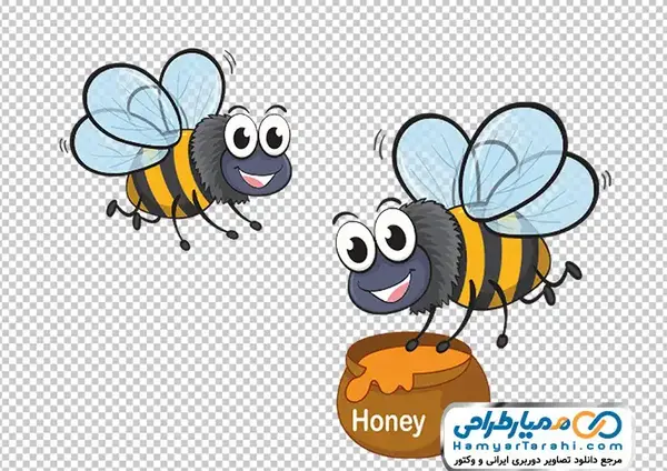 نقاشی عکس زنبوری کارتونی