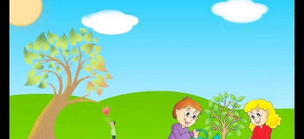عکس کارتونی درختکاری