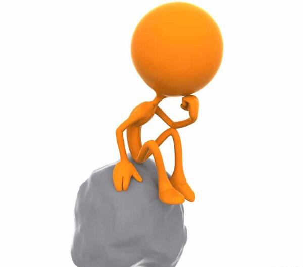 عکس آدمک کارتونی تنها