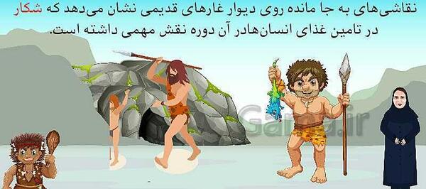 عکس کارتونی از انسان های اولیه