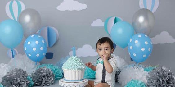 عکس کیک تولد آبی پسرانه