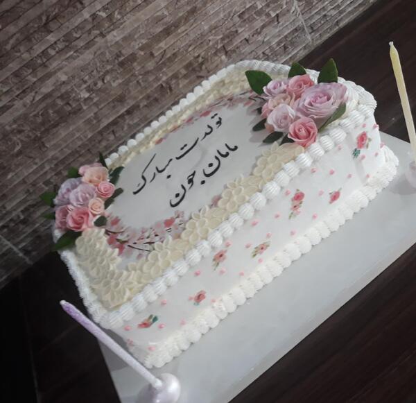 عکس کیک تولد پسرانه خوشگل مستطیلی
