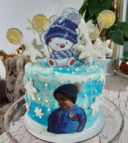 عکس کیک تولد 3 سالگی پسرانه