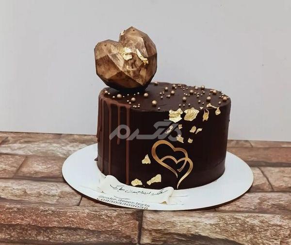 عکس کیک تولد خوشگل کاکائویی