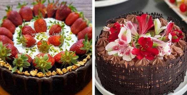 عکس کیک تولد خوشگل کاکائویی