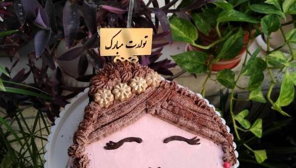 عکس کیک تولد کوچک برای مادر