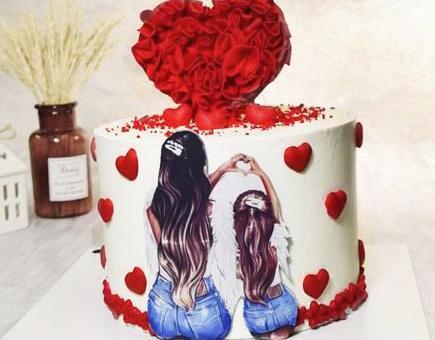 عکس کیک تولد کوچک برای مادر