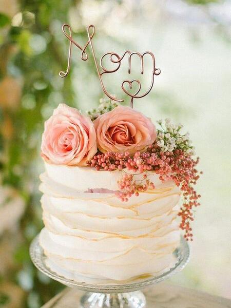 عکس کیک تولد کوچک برای مادر