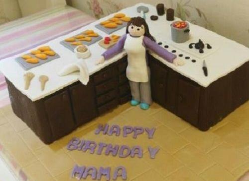 عکس کیک تولد کوچک برای مادر