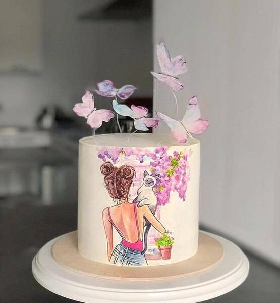 عکس کیک تولد برای نقاشی