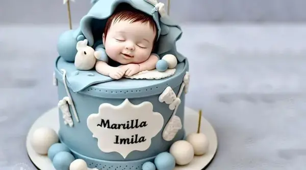 عکس کیک تولد نوزادی