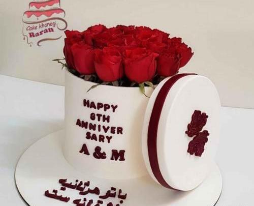 عکس کیک تولد گلدار