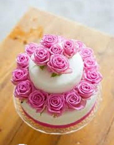 عکس کیک تولد گلدار