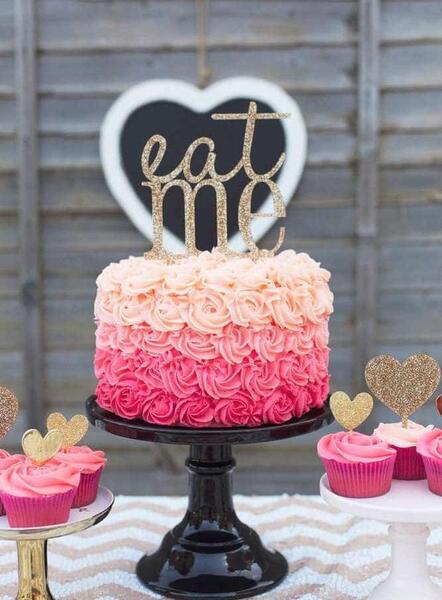 عکس کیک تولد گلدار