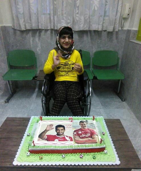 عکس کیک تولد پسرانه فوتبالی پرسپولیس