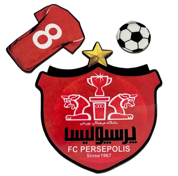 عکس کیک تولد پسرانه فوتبالی پرسپولیس